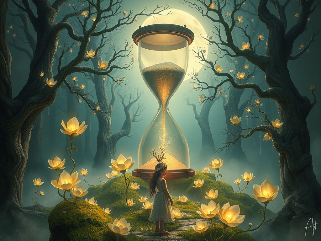 🌙 The Garden Beneath the Hourglass 🌿