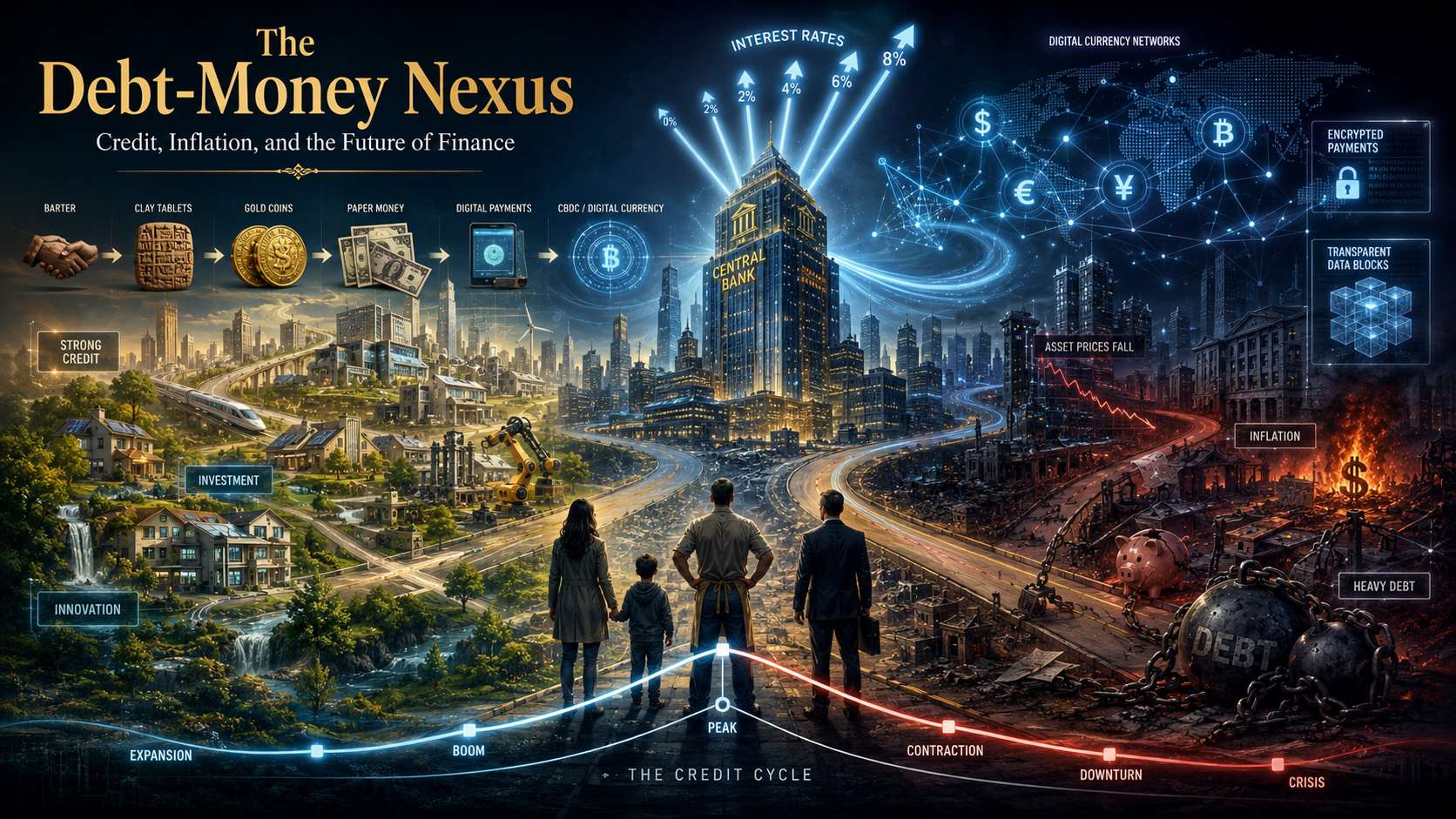 The Debt-Money Nexus: Navigating Credit Cycles, Inflation, and the Future of Finance